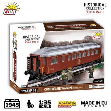 COBI 6289 Compiegne Wagon 1940 (Leger bouwsets), Verzenden, Nieuw