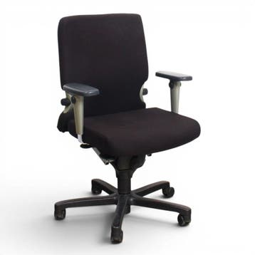 Haworth Comforto 77 bureaustoel, tempur zitting, zwart, Overige plaatsen, Ophalen of Verzenden, Gebruikt, Stoel