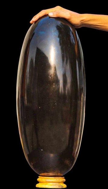 Grote Lingam van Zwart Toermalijnkristal, 54 cm, 47,8 kg -