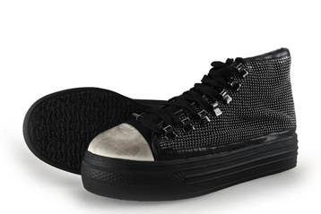 La Strada Hoge sneakers in maat 38 Zwart, Verzenden, Zwart, Sneakers of Gympen, La Strada