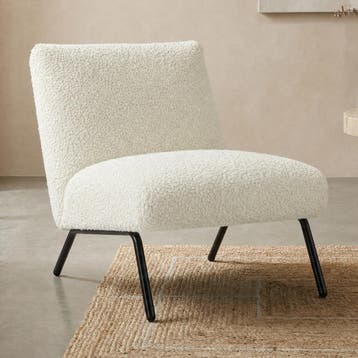 *WOONWINKEL* Teddy Fauteuil Merino Ivory, Huis en Inrichting, Fauteuils, Verzenden, Nieuw