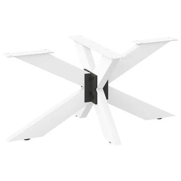 vidaXL Salontafelpoot spider vorm 98x58x(42-43) cm staal wit, Verzenden, Nieuw