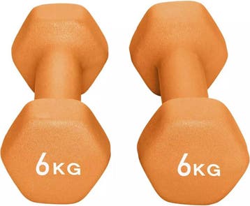 Neoprene halterset voor vrouwen, 2 x 6 kg |  Womens Health, Ophalen of Verzenden, Nieuw
