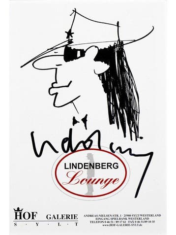 Udo Lindenberg (1946) - „Lindenberg Lounge“ Sylt - signiert