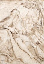 Europese school kopie A Carracci (1560-1609) Maria Magdalena, Antiek en Kunst, Kunst | Schilderijen | Klassiek