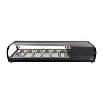 HCB Sushivitrine - 6 x 1/3 GN - 152,5 cm - 230V - RVS, Verzenden, Nieuw in verpakking