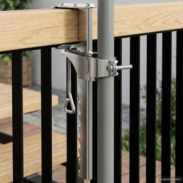 vidaXL Parasolvoet zilver Staal, Verzenden, Nieuw, Minder dan 1 meter, Parasolvoet
