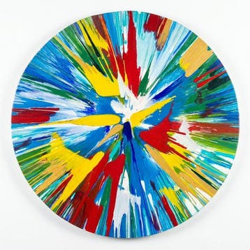 Damien Hirst (1965) - Gold Spin painting