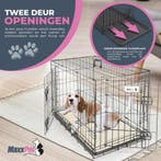 MaxxPet Hondenbench met Plaid - Zwart - Incl. Plaid - 107..., Dieren en Toebehoren, Verzenden, Nieuw