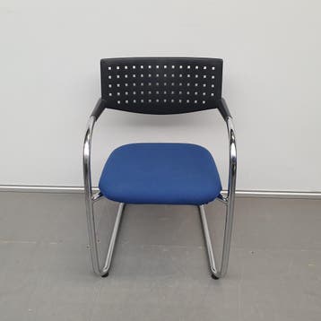 Vitra Visavis kantoorstoel - blauwe stof (alleen per set), Ophalen of Verzenden, Nieuw