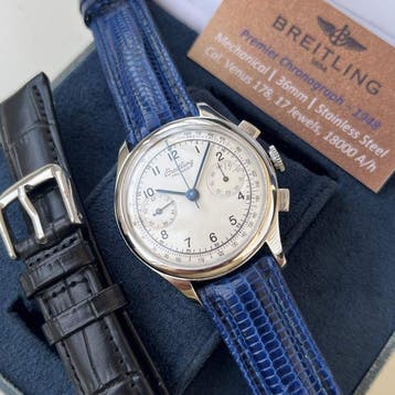 Breitling - Premier Chronograph Bicompax - Caliber Venus 175, Sieraden, Tassen en Uiterlijk, Horloges | Heren, Nieuw