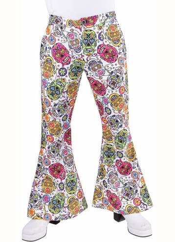 Hippie broek mexican skull man, Kleding | Heren, Carnavalskleding en Feestkleding, Ophalen of Verzenden, Nieuw