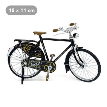 Miniatuur herenfiets classic zwart 18 x 11 cm, Ophalen of Verzenden, Nieuw