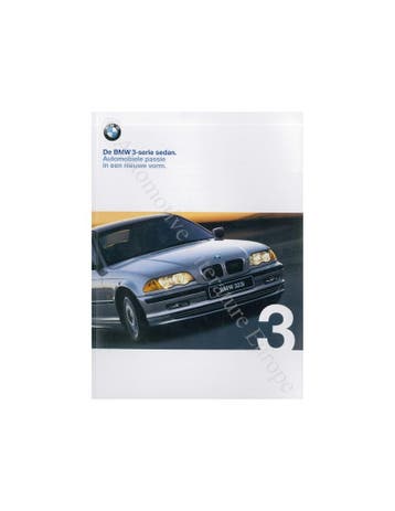 1999 BMW 3 SERIE SEDAN BROCHURE NEDERLANDS, Nieuw, BMW, Author