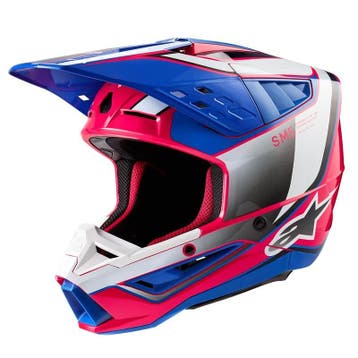 Alpinestars S-M5 Sail Helm Ece 22.06 Wit Diva Roze Enamel, XXL, Nieuw met kaartje, Overige merken, Heren