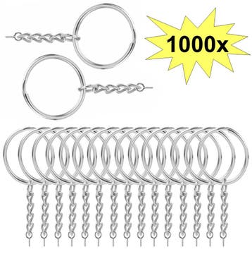 Fako Bijoux - Sleutelringen Met Schroefje - Sleutelhanger, Verzenden, Nieuw