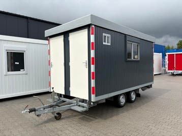 Schaftwagen 4,30 x 2,20 mtr   met berging en toilet, Ophalen of Verzenden