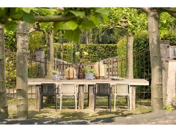 Mica Decorations Paloma - Tuinstoel - Armleuningen - Zwart -, Verzenden, Nieuw