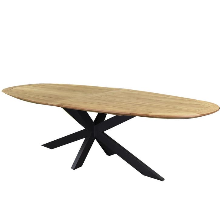 Mulia dining tuintafel 280x130xH76 cm ovaal, Tuin en Terras, Tuintafels, Nieuw, Ophalen of Verzenden