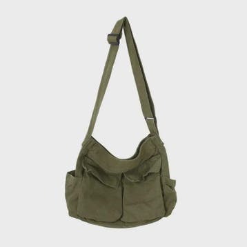 Vintage Canvas Schoudertas Dames - Ruime Crossbody Tas voor, Sieraden, Tassen en Uiterlijk, Verzenden, Nieuw