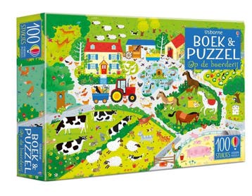 Op De Boerderij Boek & Puzzel |  | Nieuw, Ophalen of Verzenden, Nieuw