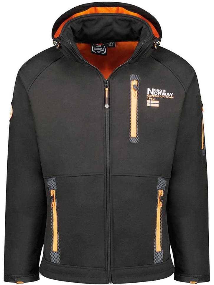 Geographical Norway Softshell Heren Jas Roddy Zwart, Kleding | Heren, Jassen | Zomer, Zwart, Nieuw, Verzenden