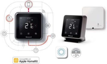 Honeywell Lyric T6 Slimme Thermostaat Zwart - Bedraad, Doe-het-zelf en Verbouw, Ophalen of Verzenden, Zo goed als nieuw