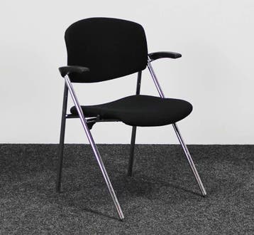 Drabert Conferentiestoel - Zwart, Ophalen of Verzenden, Gebruikt, Zwart