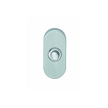 Intersteel deurbel ovaal 65x30x10mm verdekt - RVS, Huis en Inrichting, Deurbellen, Verzenden, Nieuw