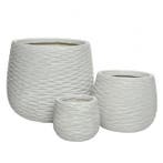 Bloempot | Decoris | Ø 42.5 cm | 3 stuks, Tuin en Terras, Bloempotten, Verzenden, Nieuw