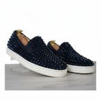 Christian Louboutin Roller-Boat Spiked Suede - Loafers -, Nieuw