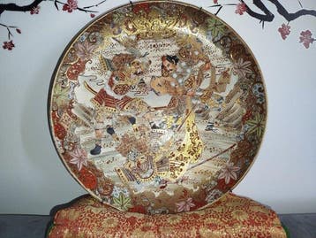 Grand plat - Japan - Meiji periode (1868-1912), Antiek en Kunst
