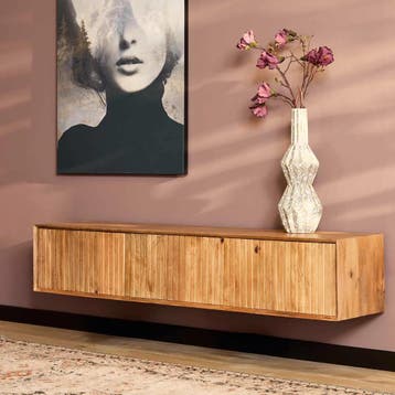 Zwevend tv meubel Madison Natural | 160 cm | Starfurn, Ophalen of Verzenden, Nieuw