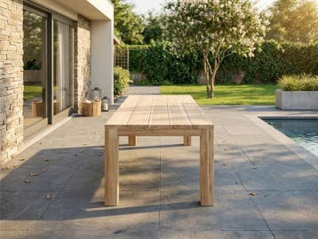 Twee dagen outletprijzen in de showroom Puurteak Apeldoorn, Ophalen, Zo goed als nieuw, Rechthoekig, Hout