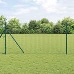 vidaXL Euro Hek Groen 1 x 25m PVC-gecoat ijzer, Verzenden, Nieuw, IJzer