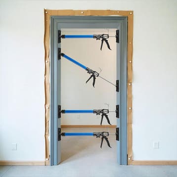 4 deurspanners, 51 bis 115cm - blauw, Verzenden, Nieuw