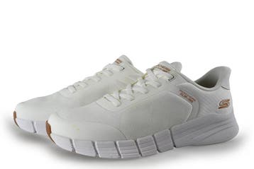 Skechers Instappers in maat 47½ Wit, Verzenden, Wit, Overige typen, Zo goed als nieuw