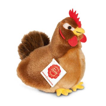 Knuffeldier kip - pluche - lichtbruin - 16 cm, Verzenden, Nieuw