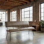 Leren eetkamerbank Solid, Huis en Inrichting, Stoelen, Ophalen of Verzenden, Nieuw, Leer