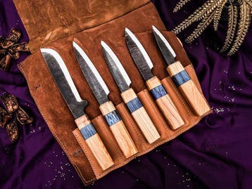 Japenese Santoku Handmade Chef knives set For Daily use Best