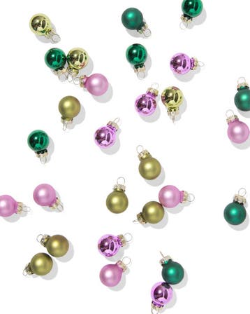 HEMA Kerstballen 3.2cm glas mini multi - 36 stuks, Diversen, Verzenden, Nieuw