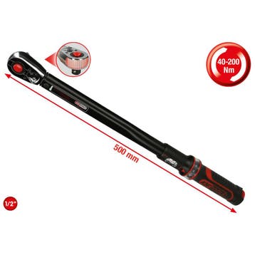 KS Tools 1/2 ERGOTORQUE®precision Momentsleutel 40-200Nm, Auto diversen, Autogereedschap, Verzenden, Nieuw