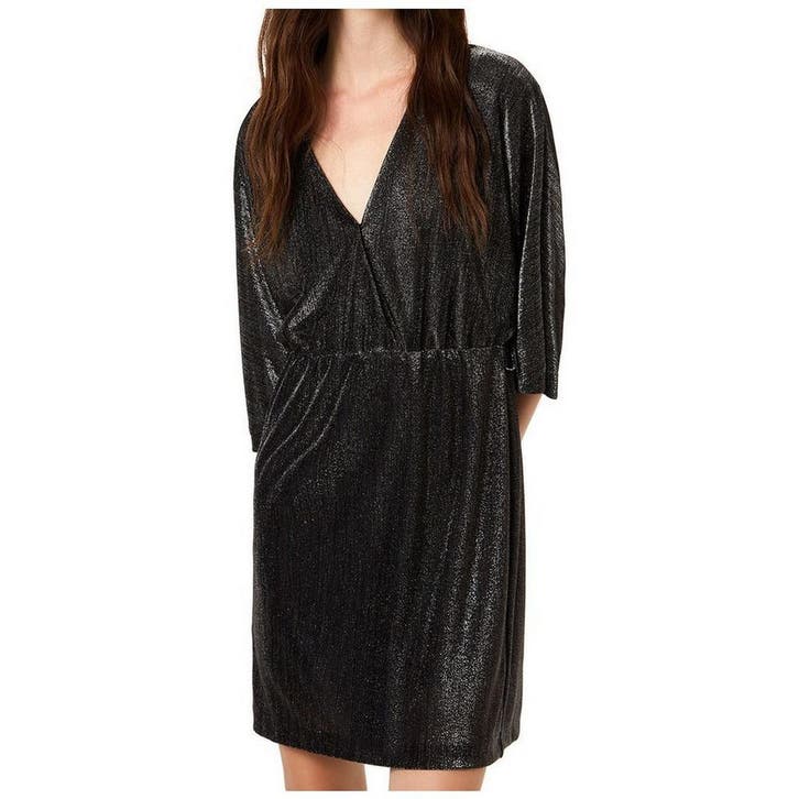Liu Jo • korte metallic jurk • 40 (IT46), Kleding | Dames, Jurken, Grijs, Nieuw, Maat 38/40 (M), Verzenden