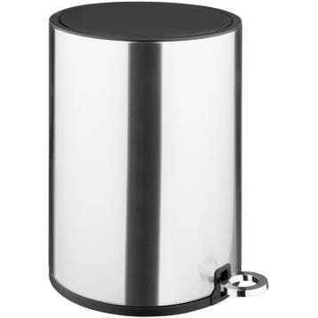 Pedaalemmer | Staal | Geborsteld | 6L | Klapdeksel | Anti, Verzenden, Nieuw in verpakking