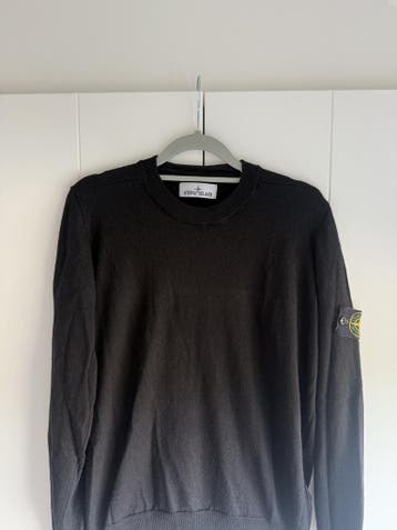 Stone Island Wollen Trui – Zwart – Maat M, Zwart, Stone Island, Gedragen, Verzenden