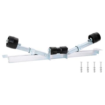vidaXL Boot Trailer Ondersteuning 90,5 x 12 x 32 cm zilver, Verzenden, Nieuw