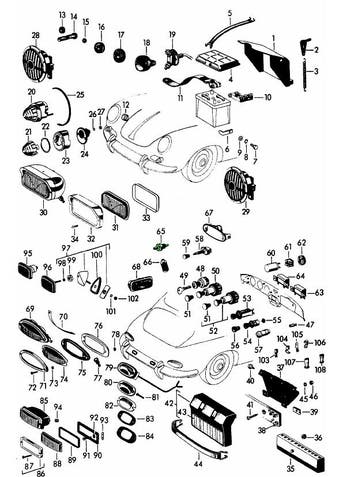 Deurcontactschakelaar. Porsche 356, Auto-onderdelen, Verzenden, Nieuw