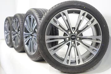 Audi A8 4N 20 inch velgen Zomerbanden Goodyear Origineel, Gebruikt, Velg(en), Ophalen of Verzenden, 20 inch