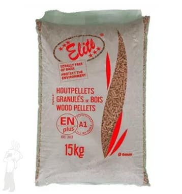 Elite Rood (975 kg) | houtpellets | ENplus A1 | Naaldhout |, Minder dan 3 m³, Verzenden