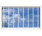 SecuBar Lichtkoepelbeveiliging Fix & Go - 8 spijls 1500x1000, Verzenden, Nieuw